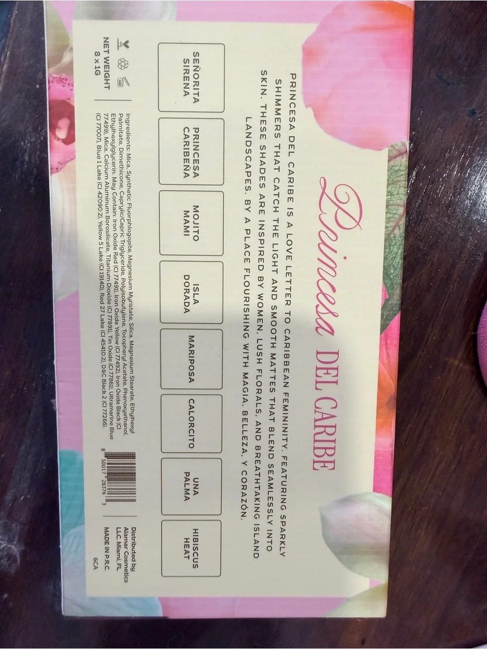 Alamar Cosmetics Princessa Del Caribe Eyeshadow Palette